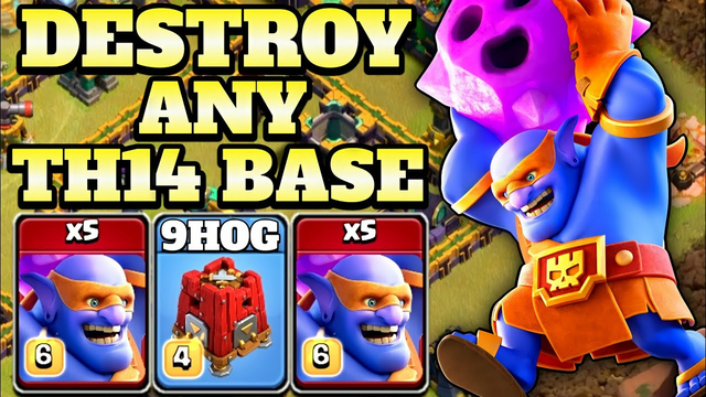 Destroy Any Town Hall 14 Base With Super Bowler Attack 2022!! Clash of Clans Th14 Attack Strategy