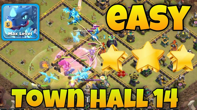 Easy 3 Star Town hall 14 clash of clans attack strategies 2022