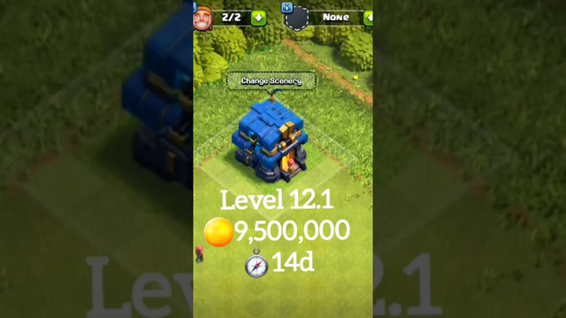 Every Townhall level + cost + time +animation | Clash of Clans | Credit to @COC Soul |
