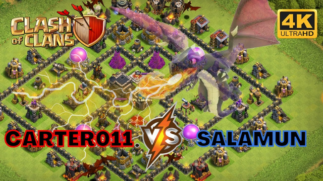 FIRE COMBINATIONS WITH FULL DRAGONS AND 11 LIGHTNING SPELL || CLASH OF CLANS BATTLE WAR