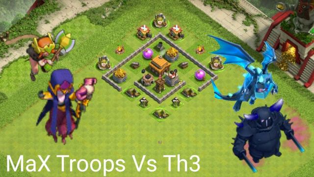 MaX Troops Destroy Th3 Clash Of Clans