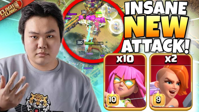 MOK (Clash Worlds MVP) INVENTS new attack with Super ARCHERS and Super VALKS! Clash of Clans