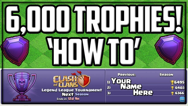 The EASIEST Way To 6,000 Trophies in Clash of Clans!