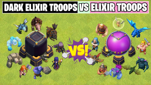 Level 1 Dark Elixir Troops Vs Level 1 Elixir Troops | Best Comparison | Clash of clans