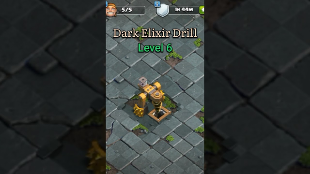 Review Dark Elixir Drill to Max Level with animation #coc #shorts #clashofclans