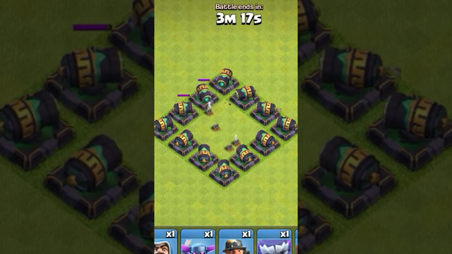 Deadly Cannon Base vs Max Elixir Troops Clash of Clans #shorts