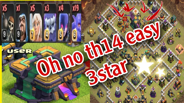 Best strategy attack th14 using yetti bowler queen walk easy to make 3 star th14 clash of clans