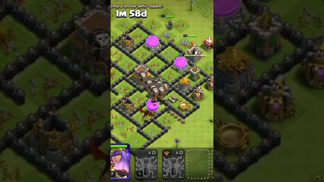 clash of clans bantai th 8 #clash of clans # short