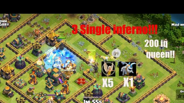 Destroy Toxic Ring Bases with Queen Charge!! QC ice lalo..Clash of Clans
