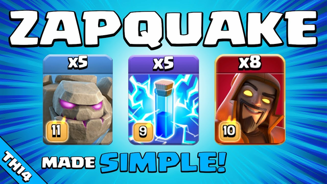 ZAPQUAKE IS BACK! TH14 Attack Strategy | Clash of Clans