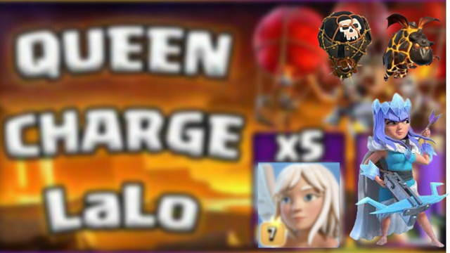 clash of clans Queen Walk is A life again Missive Attacks with Lavaloon
