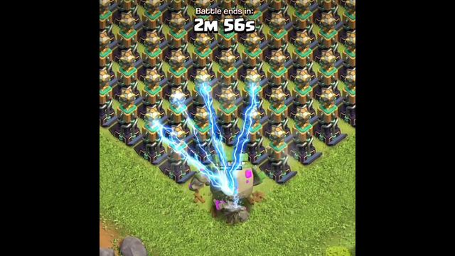 How Many Tesla Towers Can Mountain Golem Destroy | Clash Of Clans