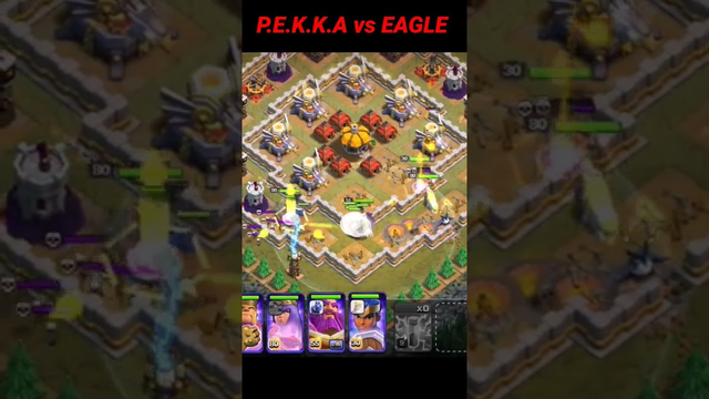 P.E.K.K.A and HEALER VS EAGLE/who will win/clash of clans