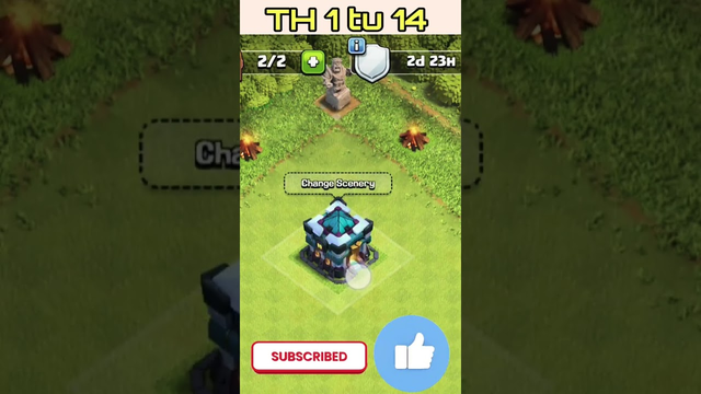 Th 1 to 14 In Seconds || Clash Of Clans || #BrambooYT