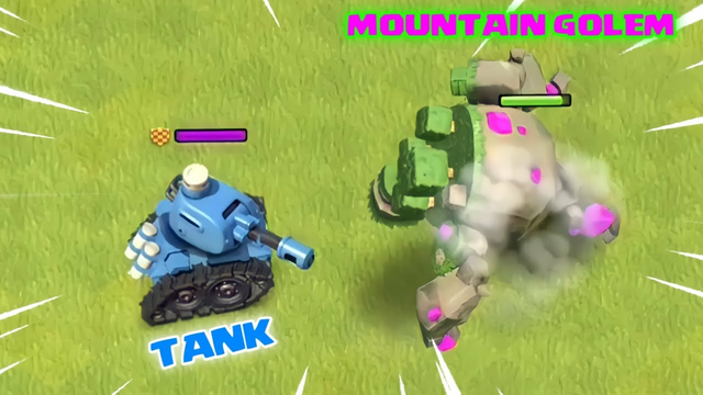 Tank vs troops funny challenge clash of clans