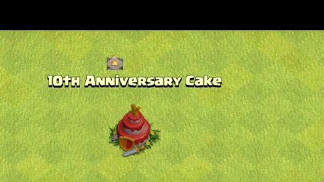 Clash of Clans 8th 9th 10th anniversary cake