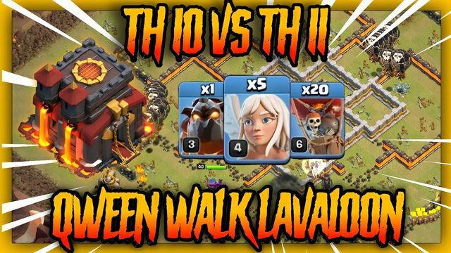 Combo CWL Paling OP !! TH 10 VS TH 11 | Clash Of Clans