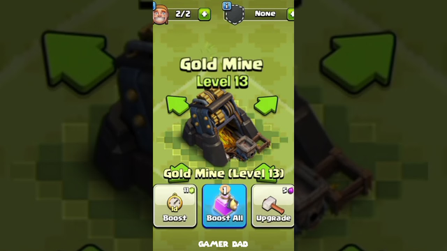 Gold mine Level 1 to Max - Clash of clans