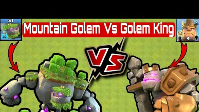 Mountain Golem vs Golem King - Clash of Clans