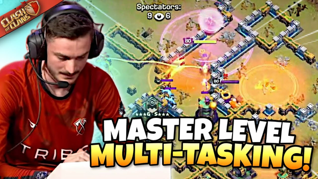 Attacking EVERY SIDE of the base at the SAME TIME! EXTREME MULTI-TASKING! Clash of Clans