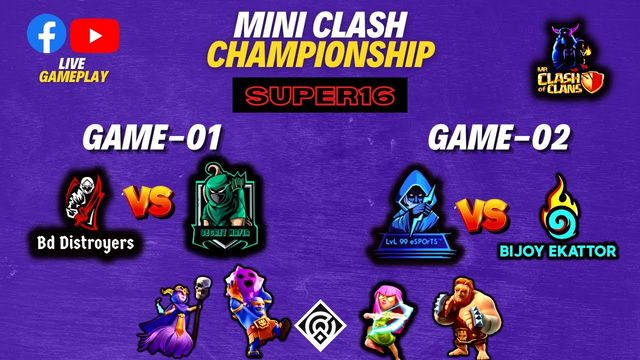 Mini Clash Championships (S-01) Round -16 (Clash of Clans)