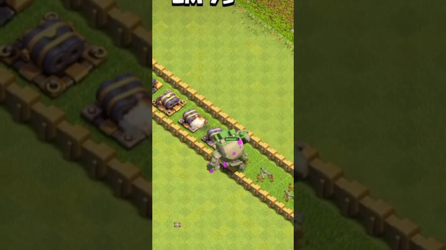 mountain golem vs double Cannon in coc #clashofclans #clashofclans