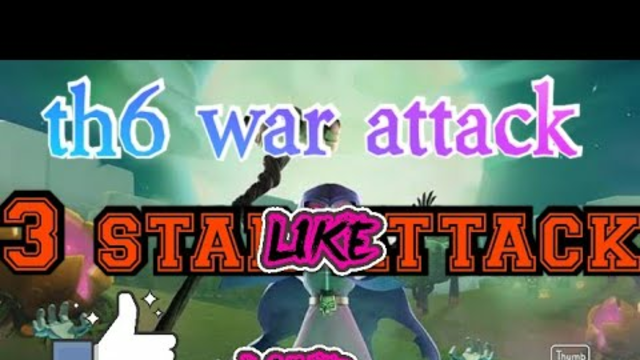 Best th6 war attack strategy| 3 star war attack| clash of clans