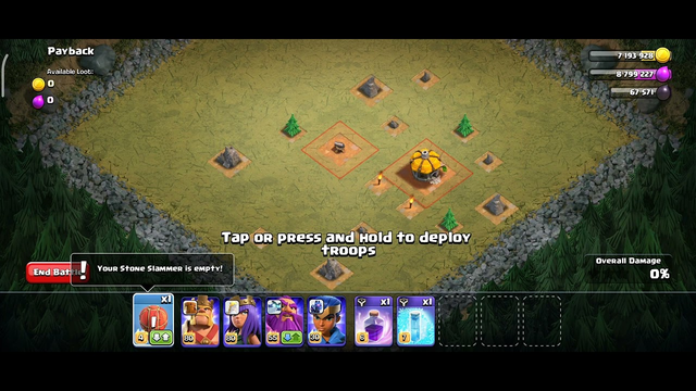 Clash of clans Speedrun - Goblin Level 1: Payback - 0.3 Seconds