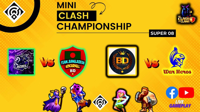 Mini Clash Championships (S-01) Super-08 Day-01 (Clash of Clans)
