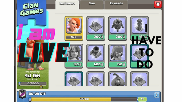 Clash of Clans Live Stream| Coc Live | coc Clan Games.