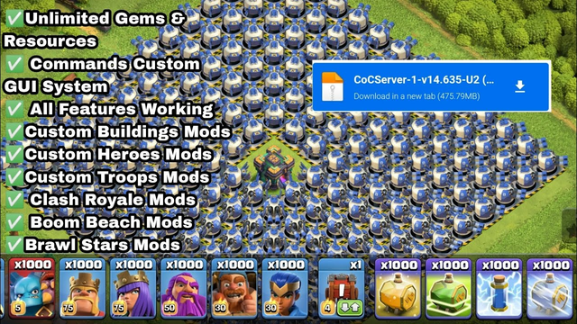 Latest Update Clash of Clans Private Server - Clash of Clans Mod APK