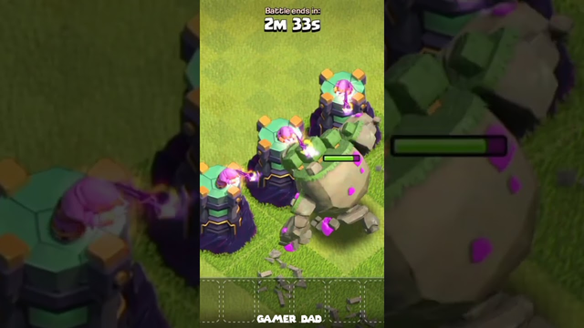 Wizard tower vs Mountain golem - Clash of clans