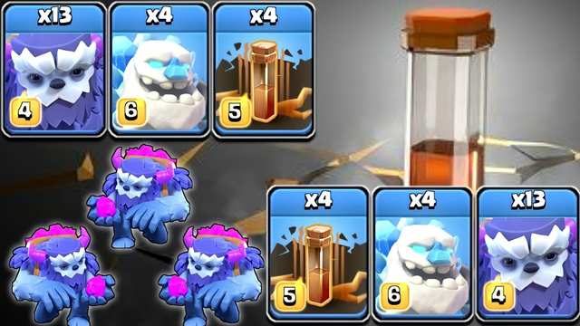 Yeti With Earthquake Spell = Easy Smash Th14 Attack Strategy | Clash of Clans