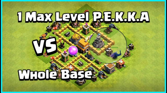1 Max Level PEKKA VS Every Town Hall Level - Clash of Clans