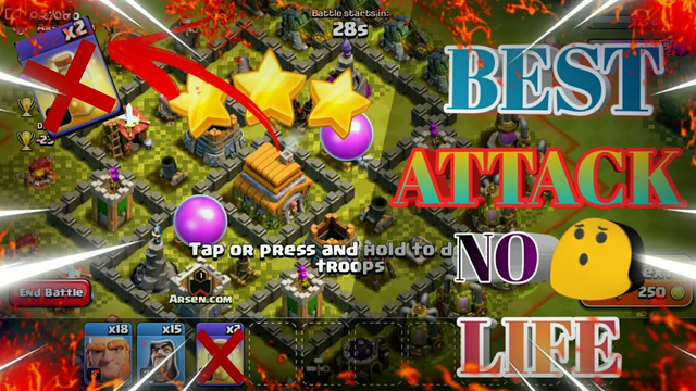 How To Attack In Clash of Clans Town Hall 6 2022 ( BEST ATTACK NO LIFE ) coc gameplay video Bangla