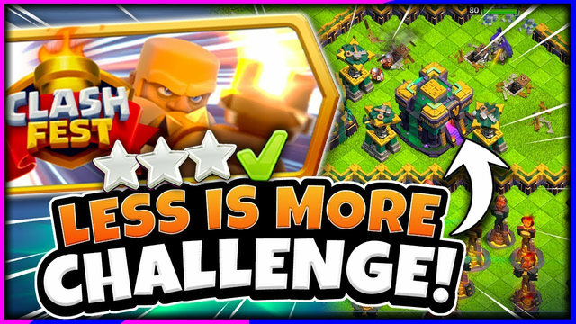 3 Stars easily the Less is More Challenge (Clash of Clans)