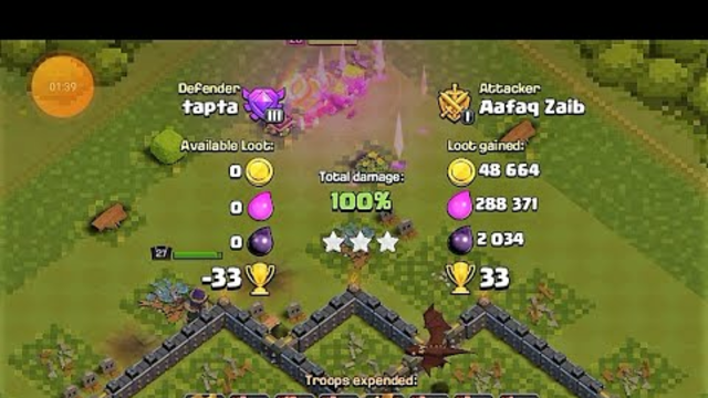 Highest trophies in single multiplayer attack, Clash of Clans