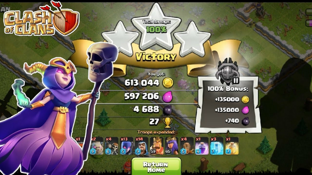 G! CLASH OF CLANS #coc #clashofclans #clan #clash #gameplay #games #golem #witch #wizard #loot