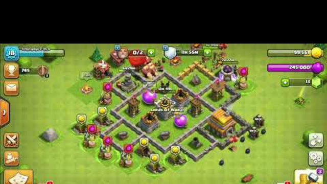 town hall 5 army and base clash of clans