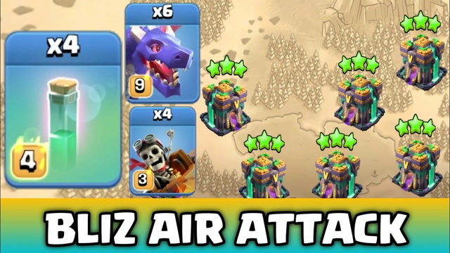 BLIZ AIR ATTACK!!! TH14 Air Attack Strategy | Clash of Clans