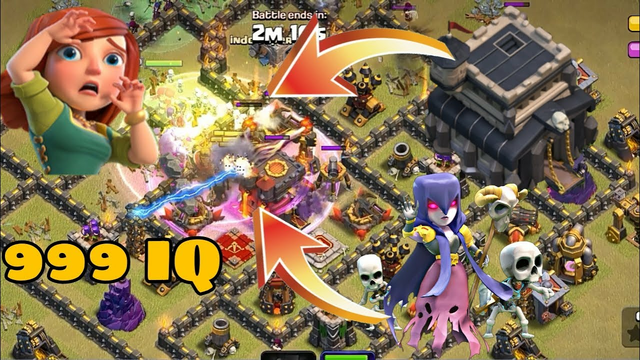 You can't believe this th9 witchslap vs th10 with inferno 2022 l Clash of clans #th9witchslap #th9