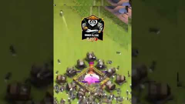How to Use Skeleton Spell To All Giant Cannon? || Clash of Clans #coc #shorts