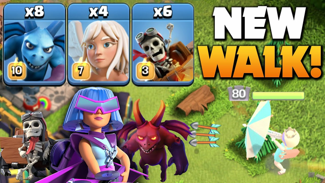 The New Queen Walk with Rider + Minion! Th14 3 Stars Air Attack 2022 - Clash Of Clans