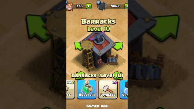 Barracks Level 1 to Max - Clash of clans