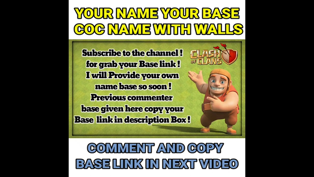 Coc Name Base With Walls | Own Name Base With Walls 2022 @Clash of Clans {4} #shorts #ytshorts