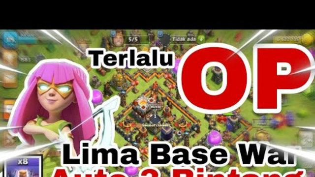 TownHall 11 Terlalu OP 5 Base Auto Rata || CLASH OF CLANS