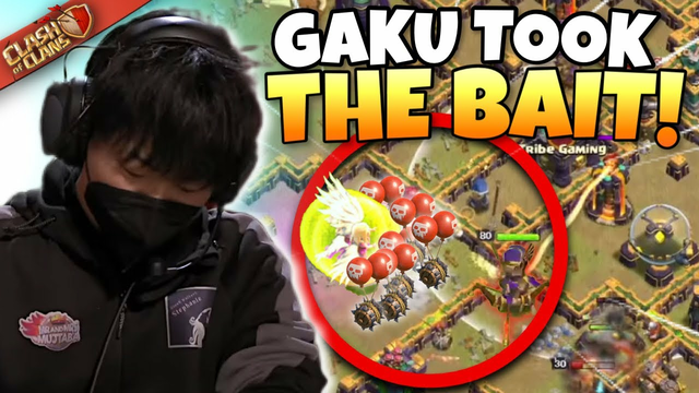 GAKU walked right into a WALL OF TRAPS but DIDN'T GIVE UP in the World FINALS! Clash of Clans
