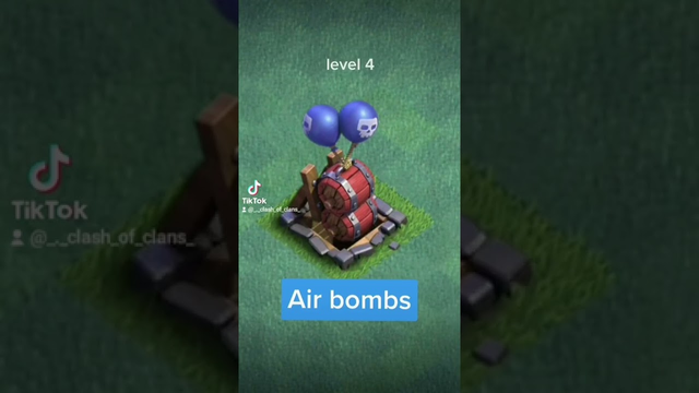 Clash of clans air bombs level up #clashofclans