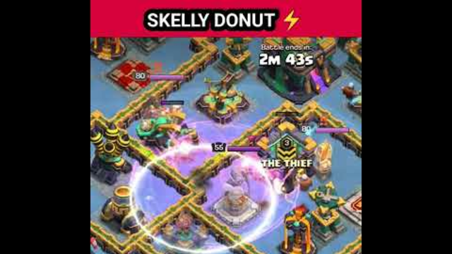 How To Use SKELLY DONUT!! In Clash Of Clans #shorts #clashofclans #clashingsamim