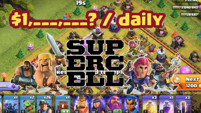 How much money does Clash of Clans make per day?